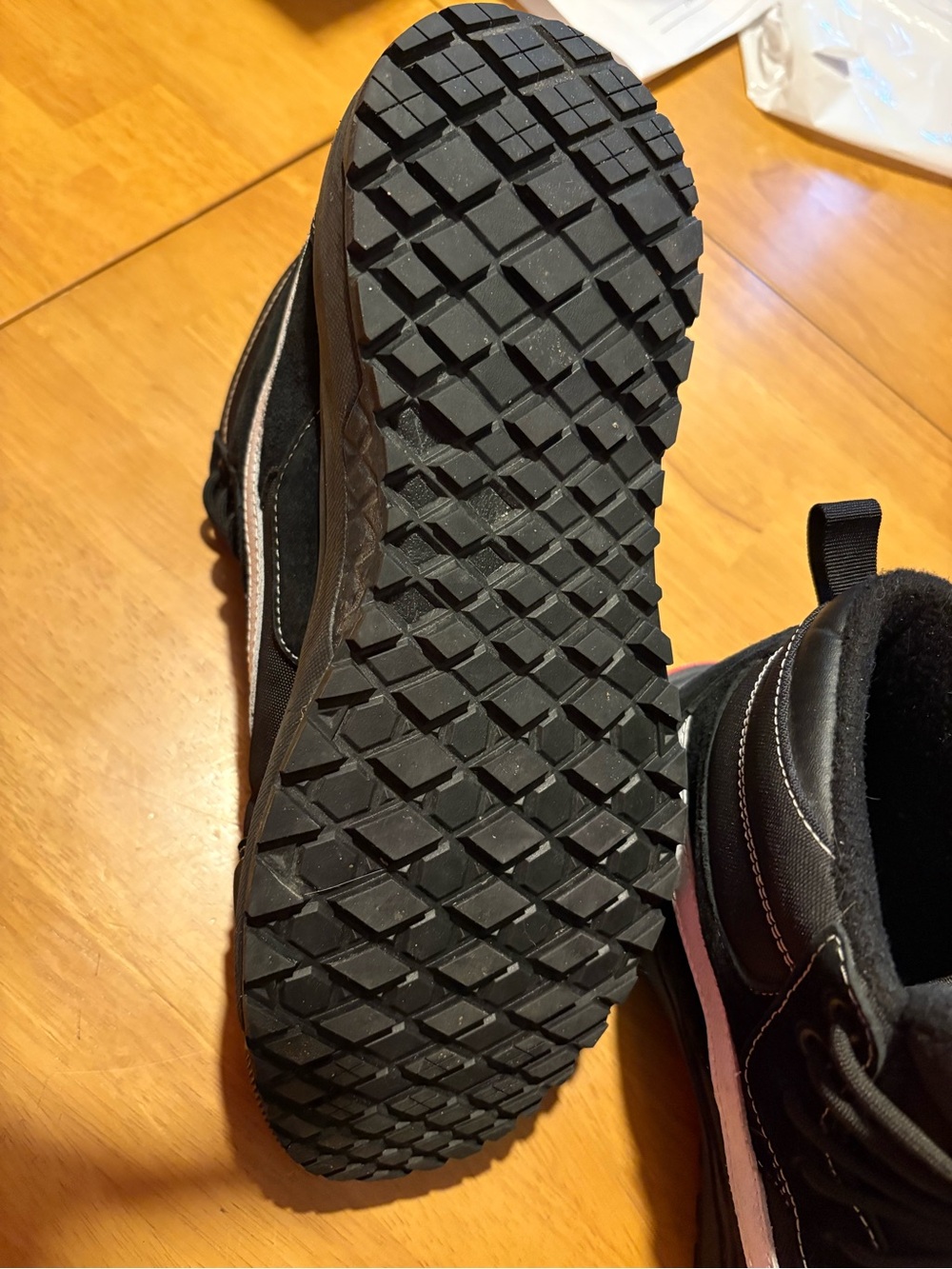 Vans Black High-Top Sneakers with White Side Stripe - Picture 5 of 8
